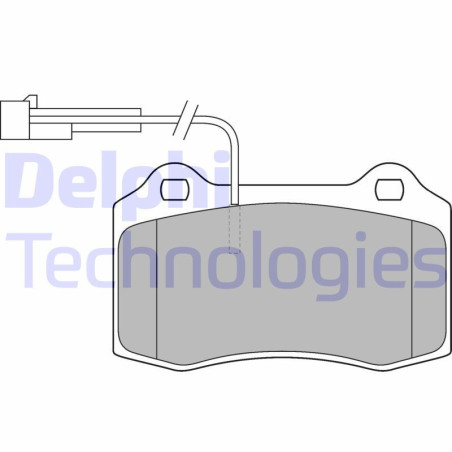 DELPHI LP1543 Brake Pads Set Front for