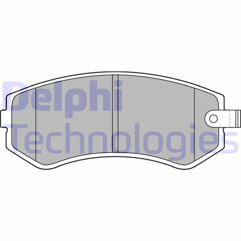 DELPHI LP1544 Bremsbeläge Vorne für