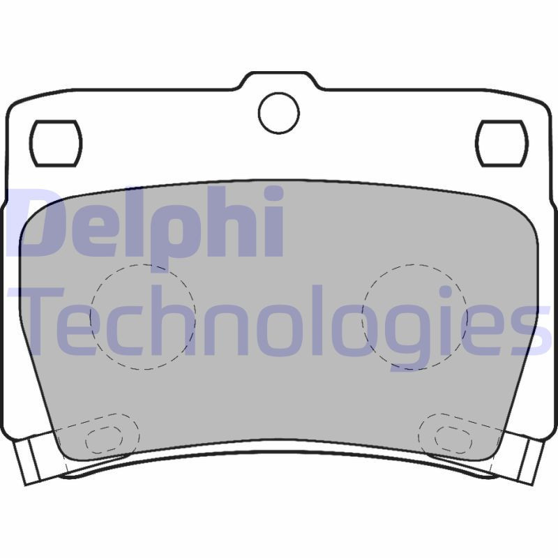 DELPHI LP1546 Brzdové destičky Zadní pro