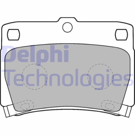 DELPHI LP1546 Klocki hamulcowe Tył dla