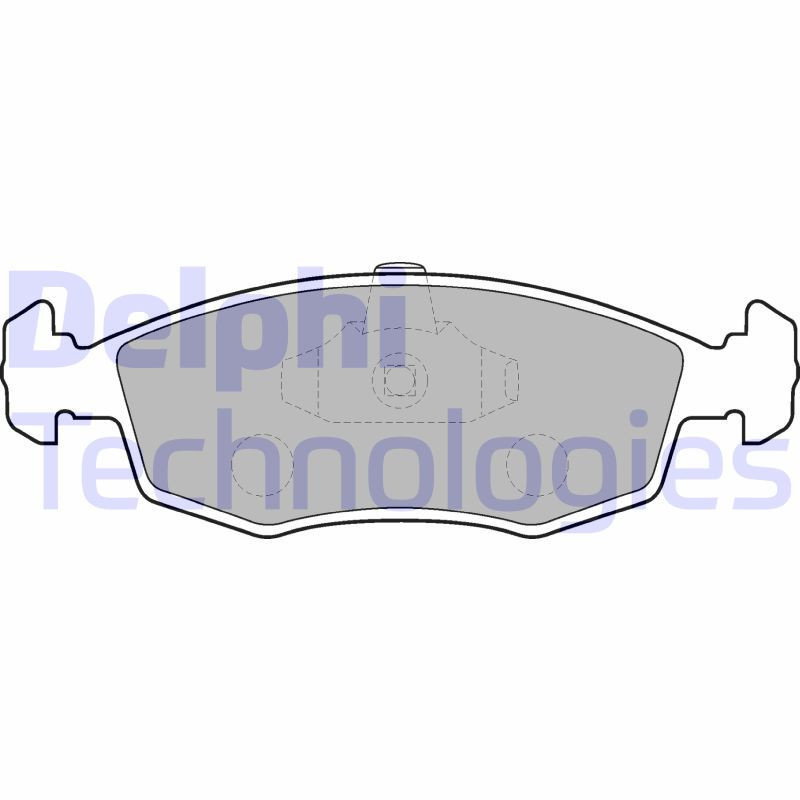 DELPHI LP1549 Plaquettes de frein Avant pour