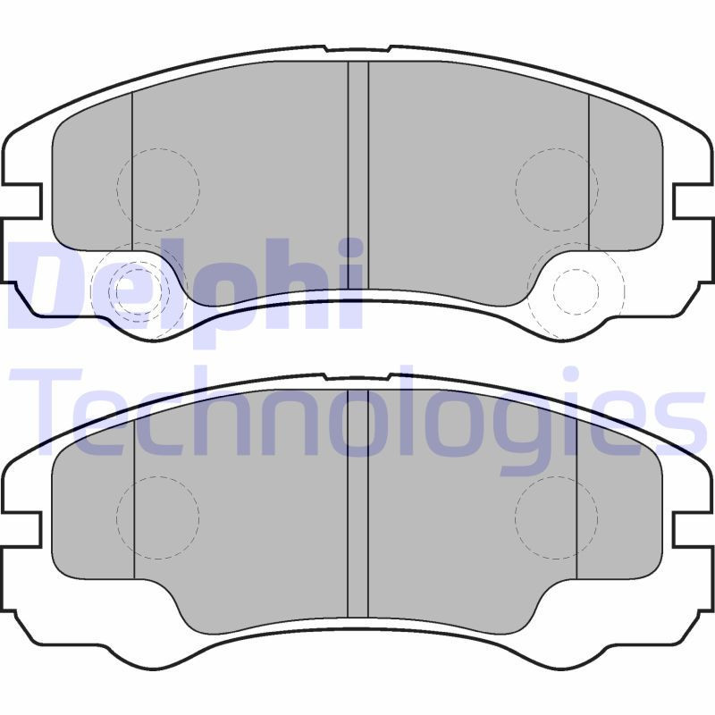 DELPHI LP1552 Plaquettes de frein Avant pour