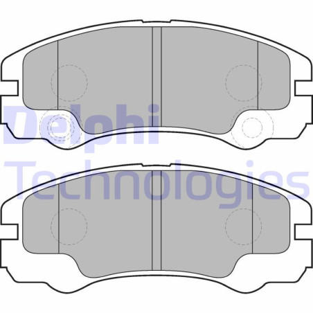 DELPHI LP1552 Pastiglie freno Anteriore per