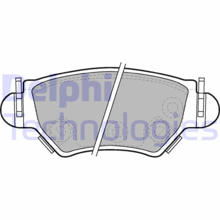 DELPHI LP1553 Brake Pads Set Rear for