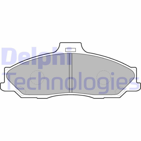 DELPHI LP1555 Pastiglie freno Anteriore per