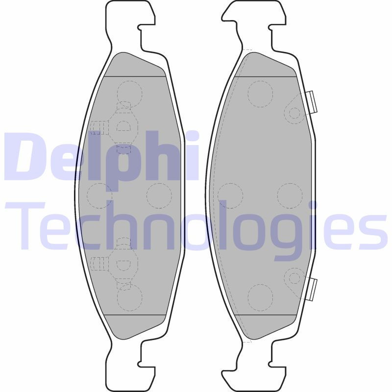 DELPHI LP1557 Brzdové platničky Predné pre