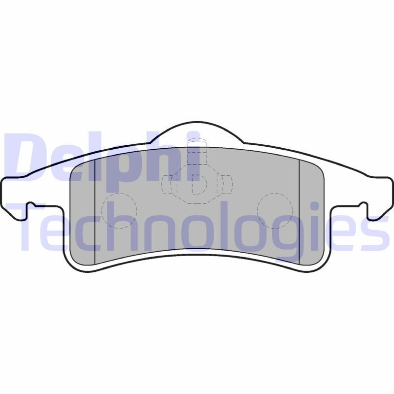 DELPHI LP1558 Klocki hamulcowe Tył dla