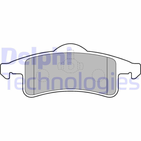 DELPHI LP1558 Plaquettes de frein Arrière pour