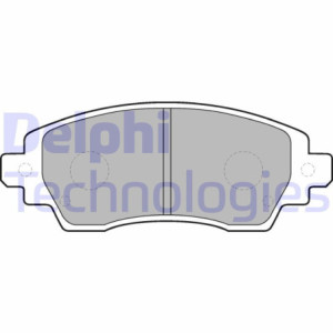 DELPHI LP1560 Brzdové platničky Predné pre