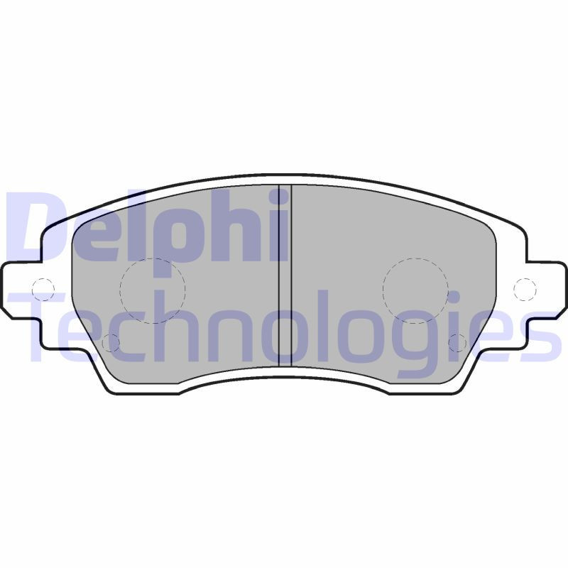 DELPHI LP1560 Pastillas de freno Delantero para