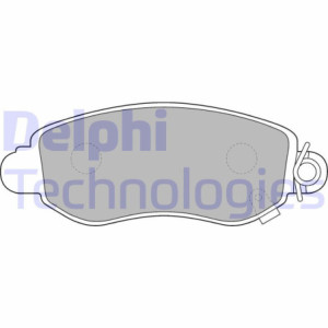 DELPHI LP1582 Brzdové platničky Predné pre