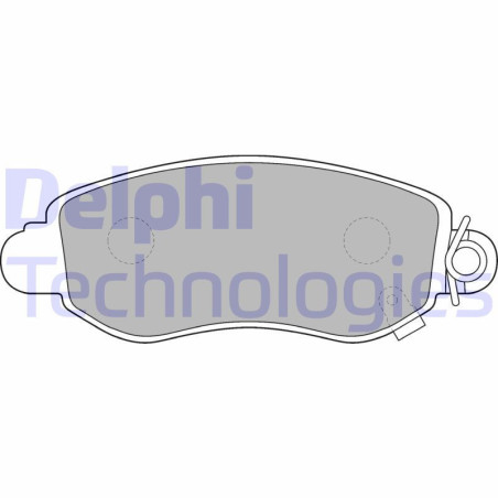 DELPHI LP1582 Pastillas de freno Delantero para