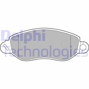 DELPHI LP1583 Brzdové platničky Predné pre