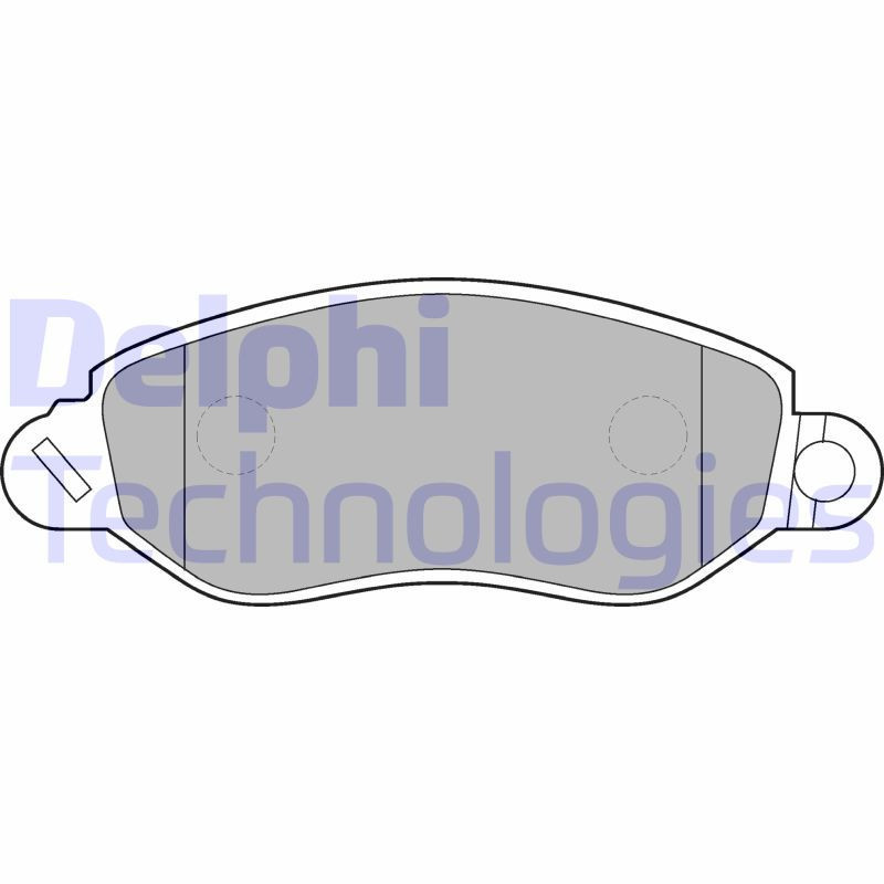 DELPHI LP1583 Pastiglie freno Anteriore per
