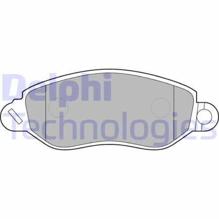 DELPHI LP1583 Brzdové platničky Predné pre