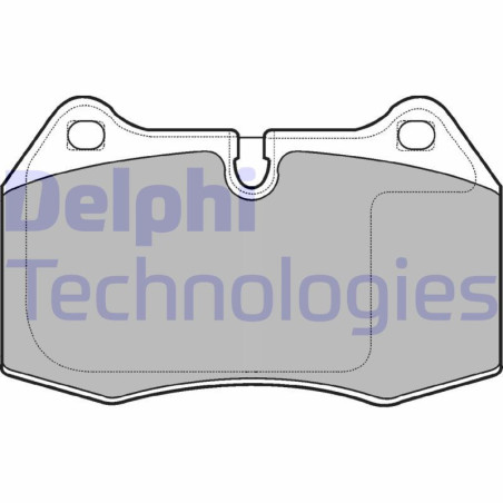 DELPHI LP1584 Pastillas de freno Delantero para