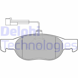 DELPHI LP1585 Brake Pad Set Rear for