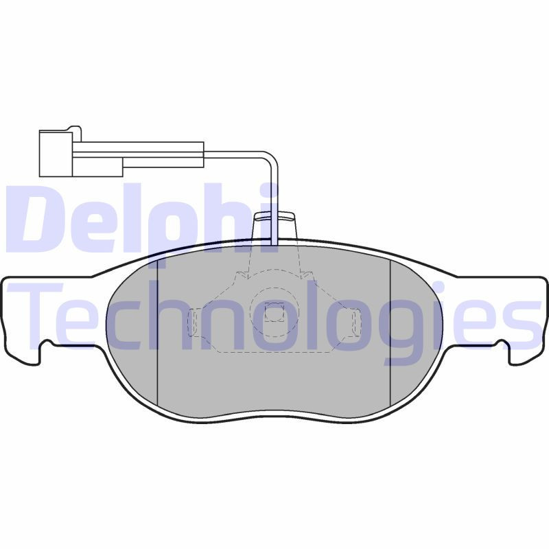 DELPHI LP1585 Klocki hamulcowe Tył dla