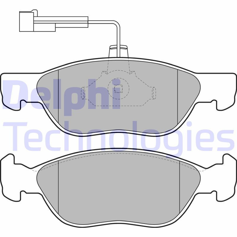 DELPHI LP1586 Brake Pads Set Front for
