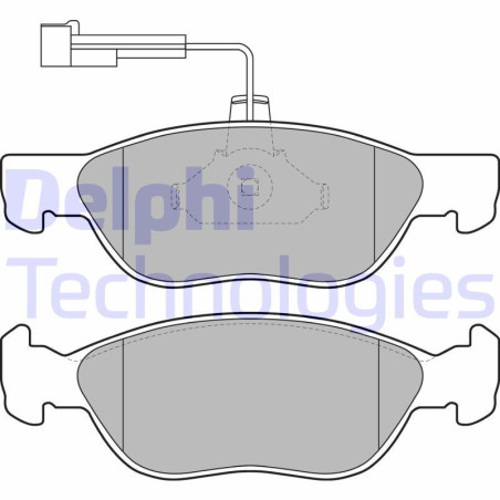 DELPHI LP1586 Pastiglie freno Anteriore per