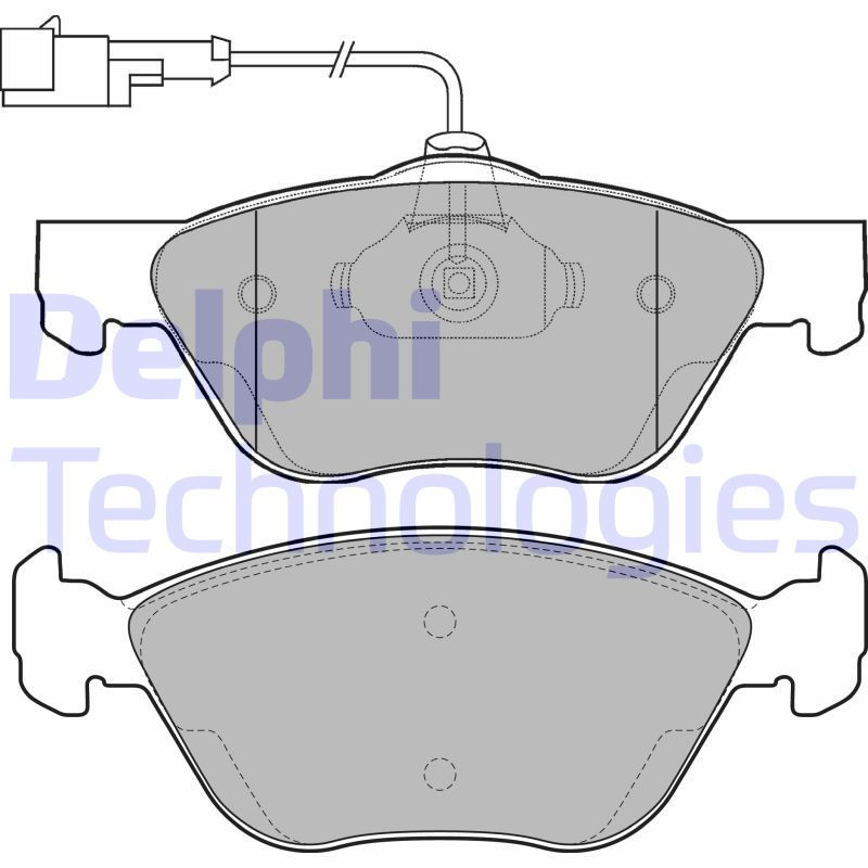 DELPHI LP1587 Pastiglie freno Anteriore per