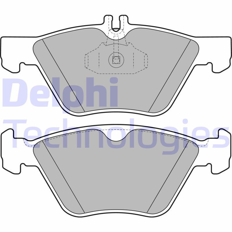 DELPHI LP1589 Brzdové platničky Predné pre