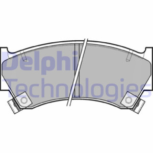 DELPHI LP1590 Pastiglie freno Anteriore per