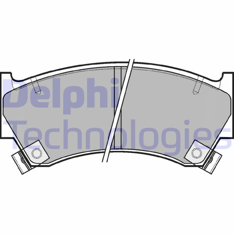 DELPHI LP1590 Pastiglie freno Anteriore per