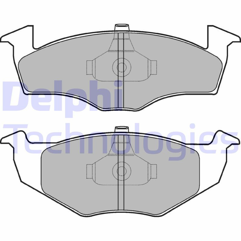 DELPHI LP1591 Brake Pads Set Front for