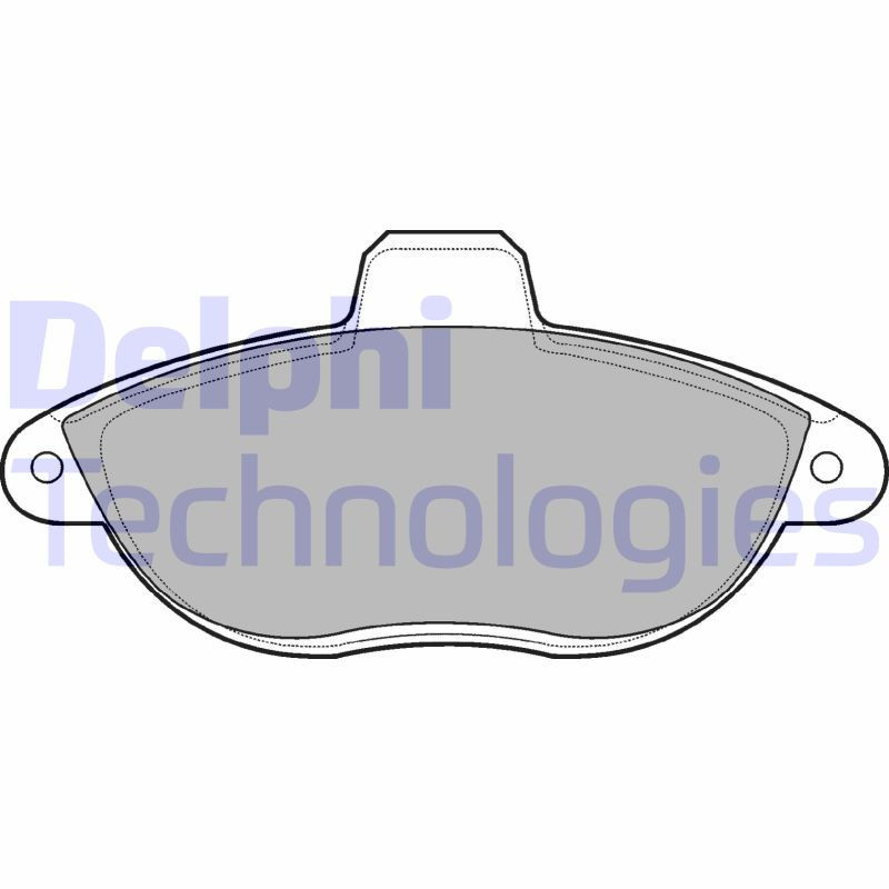 DELPHI LP1592 Brake Pads Set Front for