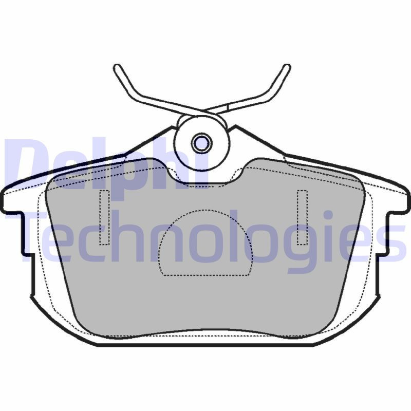 DELPHI LP1593 Bremsbeläge Hinten für