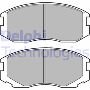 DELPHI LP1594 Brzdové platničky Predné pre