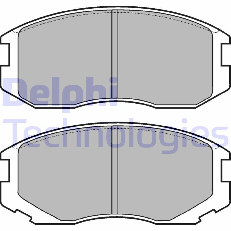 DELPHI LP1594 Pastiglie freno Anteriore per