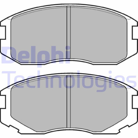 DELPHI LP1594 Pastiglie freno Anteriore per