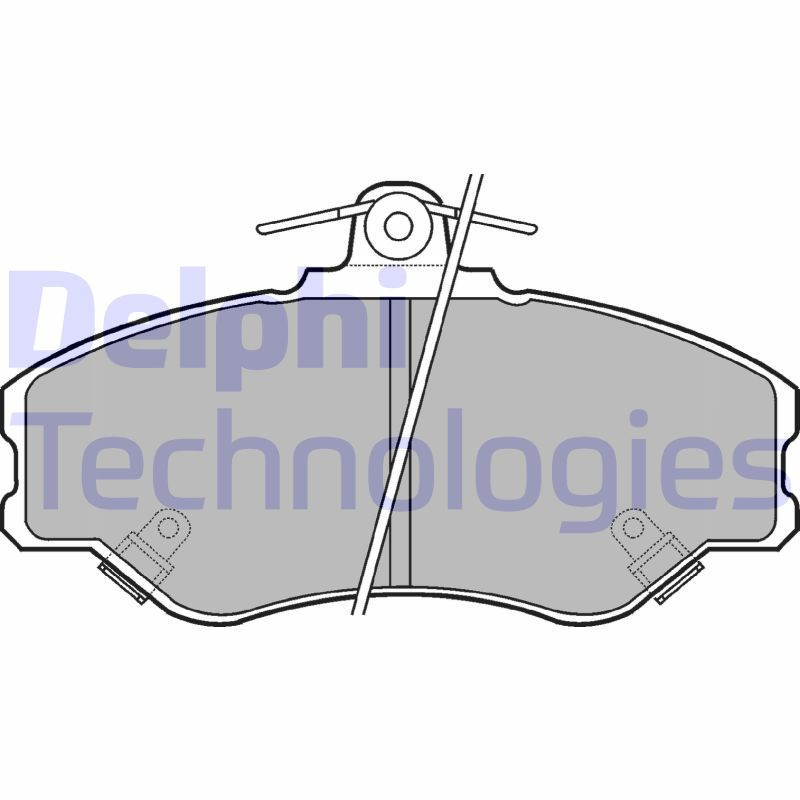 DELPHI LP1599 Pastiglie freno Anteriore per