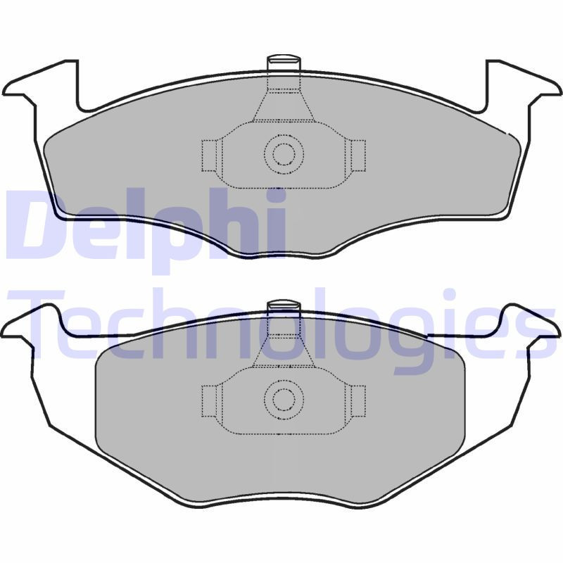 DELPHI LP1601 Brake Pads Set Front for
