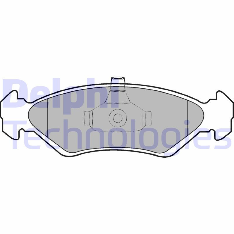 DELPHI LP1603 Brzdové platničky Predné pre