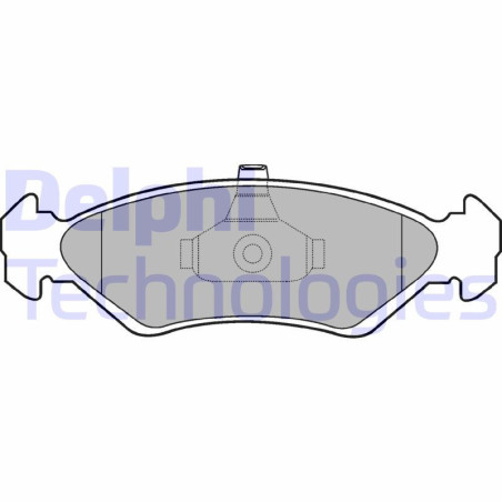 DELPHI LP1603 Brzdové platničky Predné pre