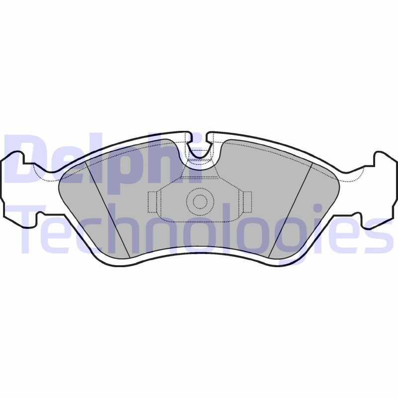 DELPHI LP1605 Pastiglie freno Anteriore per