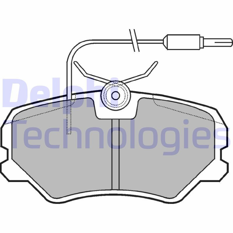DELPHI LP1606 Plaquettes de frein Avant pour