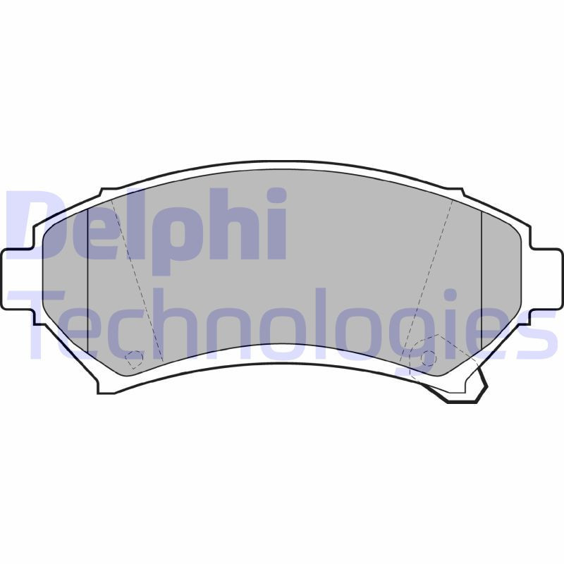 DELPHI LP1609 Brzdové platničky Predné pre
