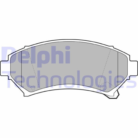DELPHI LP1609 Brzdové platničky Predné pre