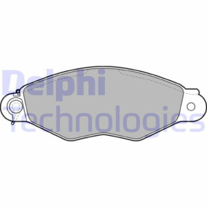 DELPHI LP1610 Pastiglie freno Anteriore per