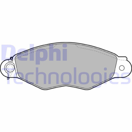 DELPHI LP1610 Brake Pads Set Front for
