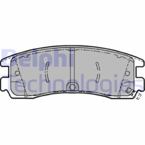 DELPHI LP1612 Pastiglie freno Posteriore per