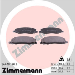 ZIMMERMANN 24418.170.1 Brake Pads