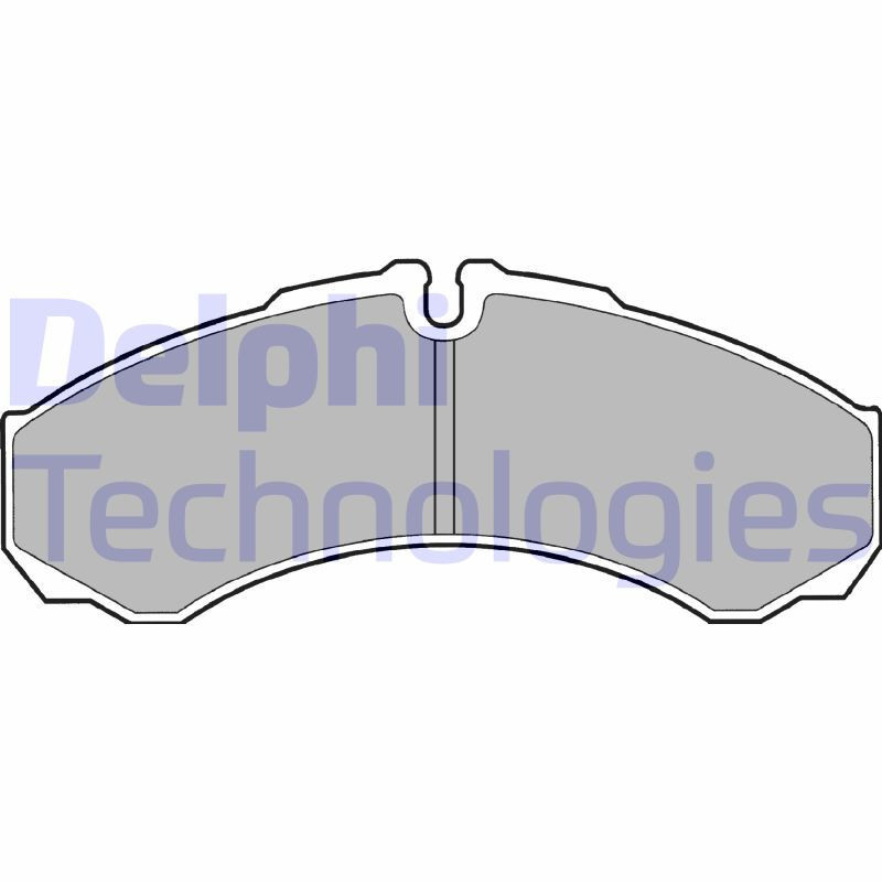 DELPHI LP1616 Pastiglie freno Posteriore per