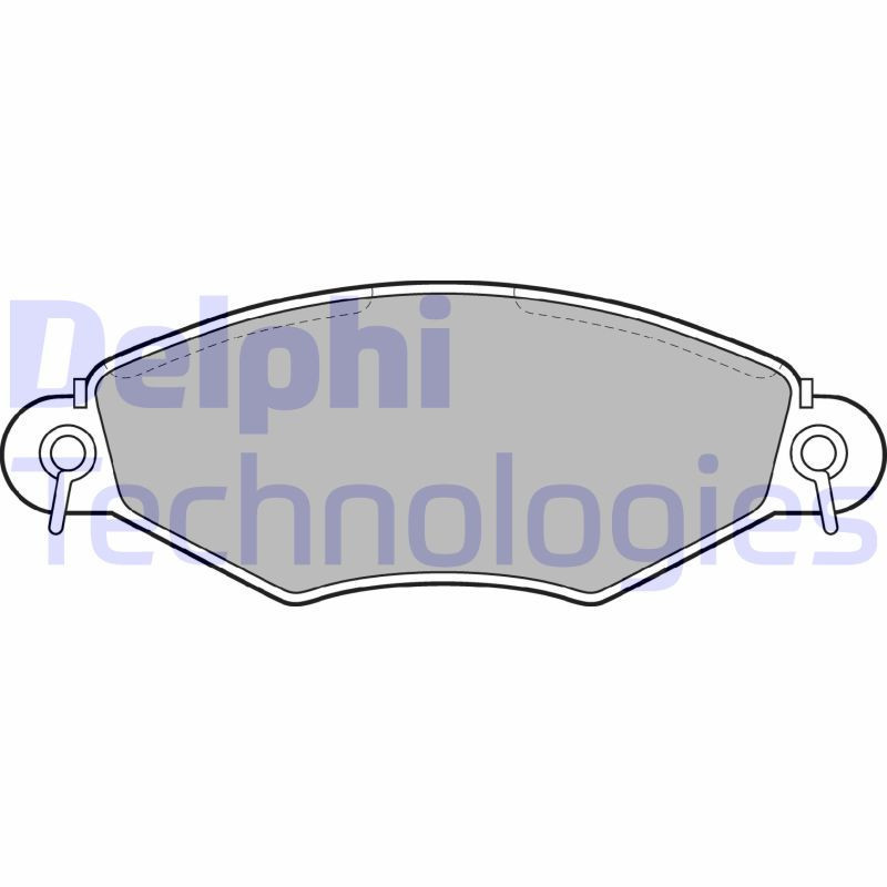 DELPHI LP1617 Plaquettes de frein Avant pour