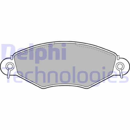 DELPHI LP1617 Plaquettes de frein Avant pour