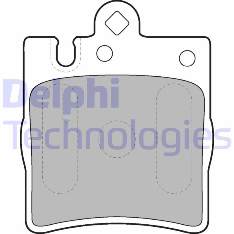 DELPHI LP1618 Pastiglie freno Posteriore per